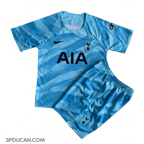 Dječji Nogometni Dres Tottenham Hotspur Golmanski Domaci 2023-24 Kratak Rukav (+ Kratke hlače)